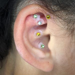 Ear with crystal ear seeds